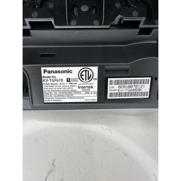 Panasonic KX-TG885SK Link2Cell Bluetooth Cordless Phone System 5 Handsets - Picture 5 of 10